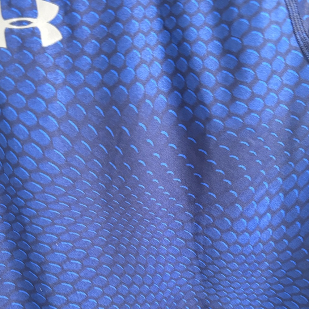 Under Armour Men's Long Sleeve Compression Shirt - Navy Blue - Picture 4 of 5